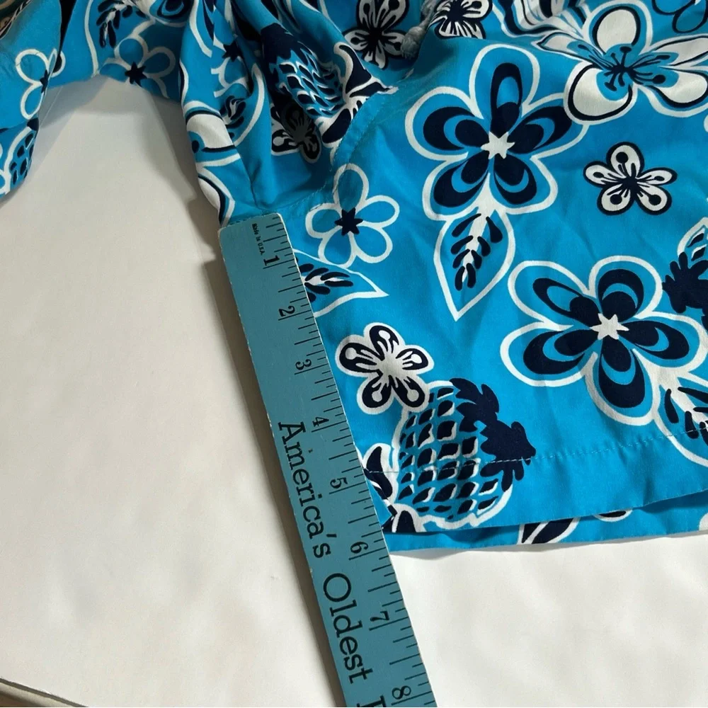 Men’s Blue tropical Print Swim Shorts Size Large